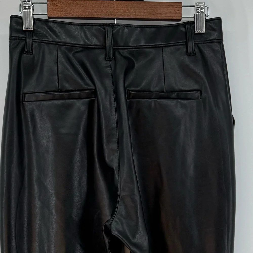 Abercrombie & Fitch Curve Love Faux Leather Skinny Ultra high rise Dress Pants29 - Picture 6 of 9
